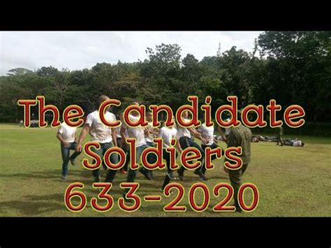 The Reception of Philippine Army Candidate Soldiers 633.